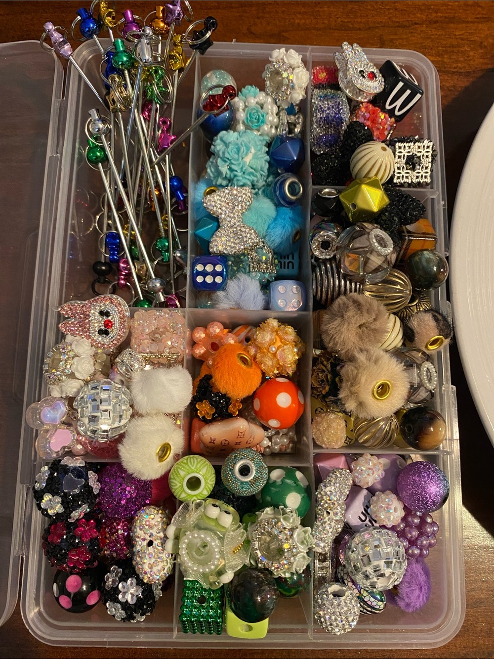 Bead Bundle Keychain Bag charm kit New